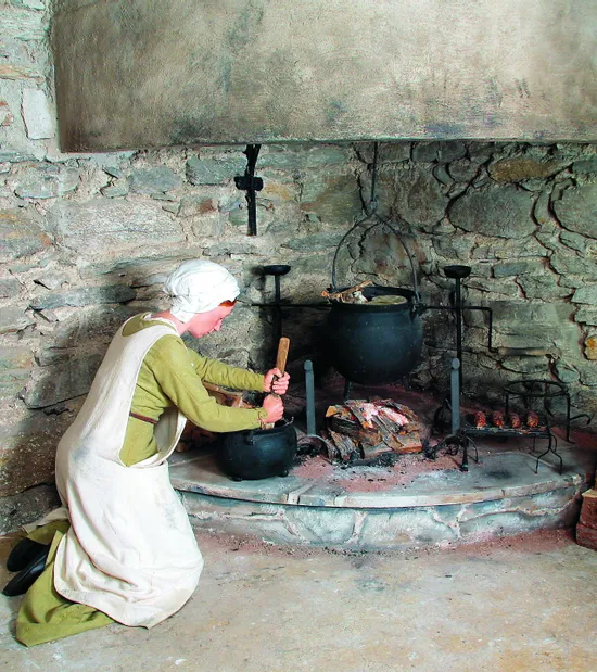 Kochstelle im Wehrturm Burg Mauterndorf
